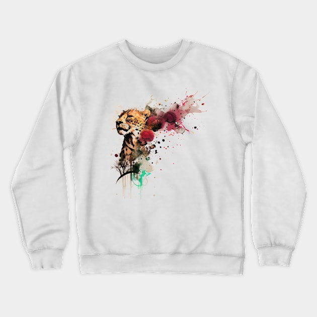 Super Cheetah Crewneck Sweatshirt by mafiatees.intl